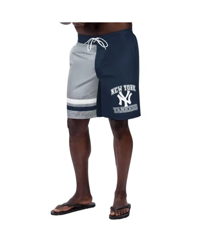 G-III SPORTS BY CARL BANKS MEN'S NAVY NEW YORK YANKEES ANCHOR SWIM TRUNKS