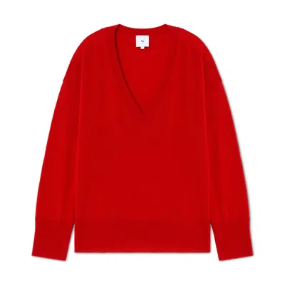 G. LABEL BY GOOP THE BOYFRIEND V-NECK SWEATER
