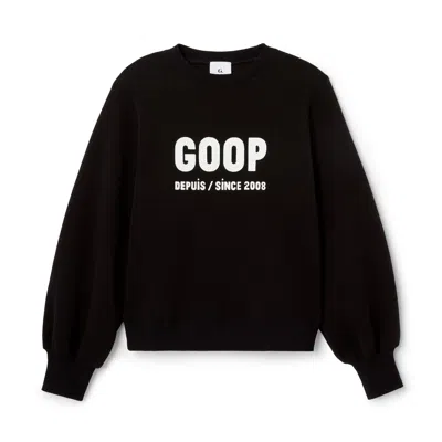 G. LABEL BY GOOP THE GRAPHIC PUFF-SLEEVE SWEATSHIRT