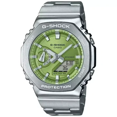G-SHOCK CASIO G-SHOCK G-STEEL ANALOG-DIGITAL LIME GREEN STEEL MEN'S WATCH GM2110D-3A