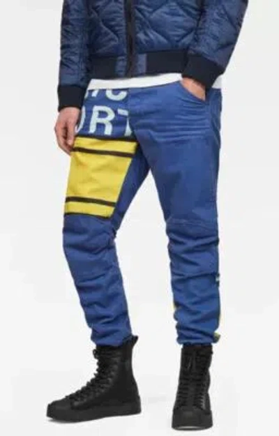 G-STAR G-STAR ELWOOD X52 5622 3D KONISCH W34 L34 RENNEN MUSTER AUFDRUCK JEANS PHARRELL