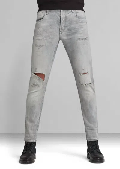 G-STAR RAW SLIM STRETCH DENIM JEANS IN VINTAGE GREY