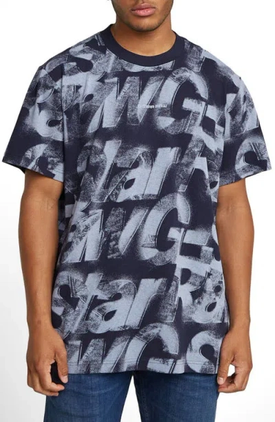 G-STAR G-STAR SPRAYED LETTERS LOOSE ORGANIC COTTON T-SHIRT