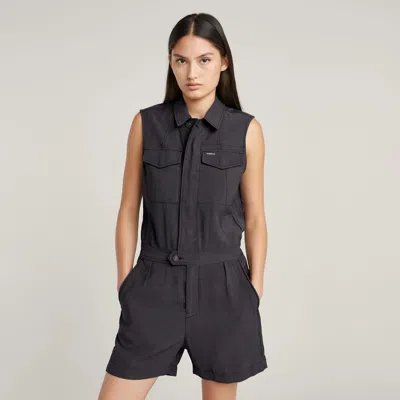 G-STAR WOMAN'S SUIT G-STAR D26009-D522 SUMMER PLAYSUITE 860 OIL