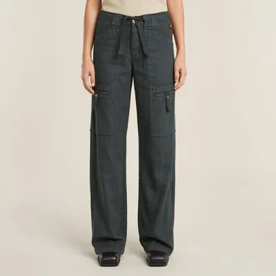 G-STAR WOMEN'S TROUSERS G-STAR D26151-D454E L.34 CARGO TRAINER G476 OIL