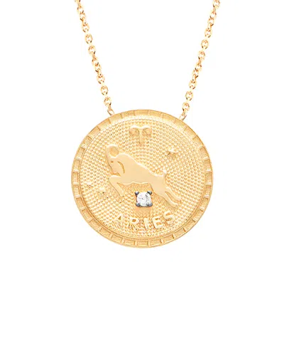 GABI RIELLE GABI RIELLE 22K OVER SILVER ARIES CZ NECKLACE