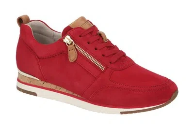 GABOR GABOR 83.431 DAMENSCHUHE - HALBSCHUHE - SNEAKER ROT FREIZEIT NEU