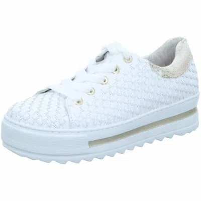 GABOR COMFORT GABOR COMFORT DAMEN SNEAKER WEIIS/BEIGE (GOLD) NAPPA 86.499.50 WEISS 1294659