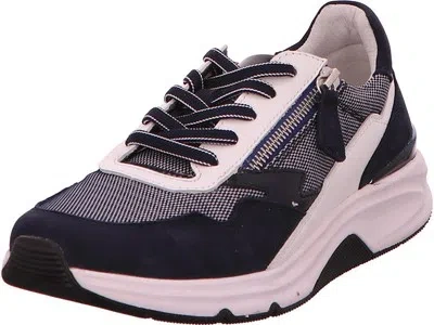 GABOR GABOR COMFORT SNEAKER SCHNÜRHALBSCHUH FREIZEIT DAMEN BLAU NEU 66.898-36