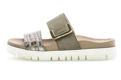 GABOR GABOR PANTOLETTEN JOLLYS DAMENSCHUHE ÜBERGRÖSSEN GRAU