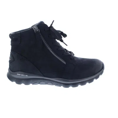 GABOR ROLLINGSOFT BOOTIE, NUBUK OIL, OCEAN (MEL.) SCHNÜRUNG U. REISSVERSCHLUSS., WECHSE