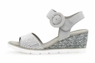 GABOR GABOR SANDALETTEN 25.754.19 DAMENSCHUHE ÜBERGRÖSSEN GRAU