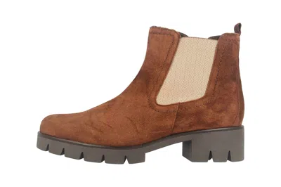 GABOR GABOR STIEFELETTEN FASHION DAMENSCHUHE ÜBERGRÖSSEN BRAUN