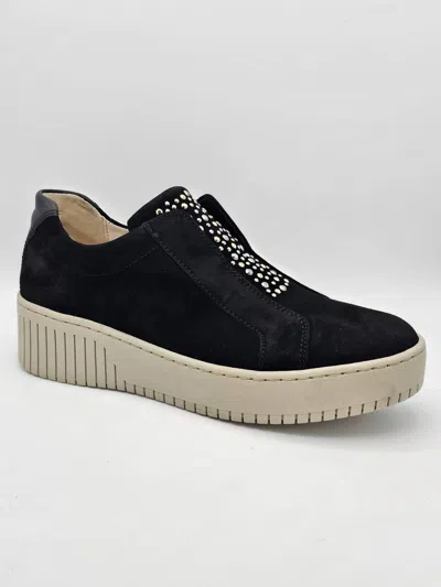 GABOR WOMEN'S STAR SNEAKERS IN BLACK