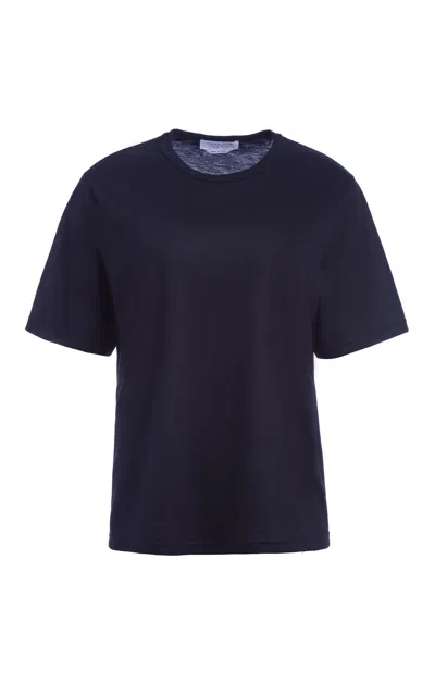 GABRIELA HEARST KIRBY TEE IN DARK NAVY CASHMERE