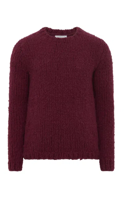 GABRIELA HEARST LAWRENCE KNIT SWEATER IN BORDEAUX WELFAT CASHMERE