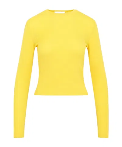 GABRIELA HEARST RIBBED-KNIT MERINO WOOL TOP