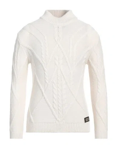 GAELLE PARIS GAËLLE PARIS MAN TURTLENECK WHITE SIZE XL ACRYLIC, WOOL, ALPACA WOOL, VISCOSE, POLYESTER