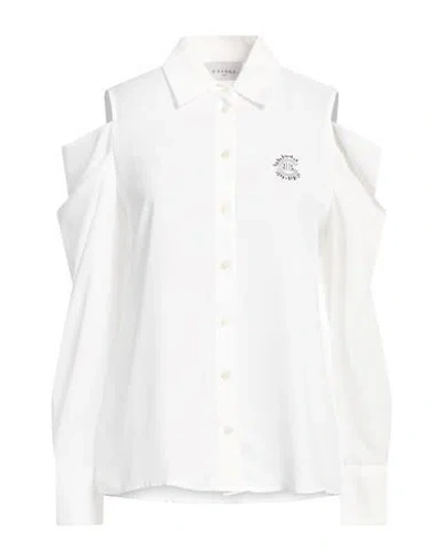 GAELLE PARIS GAËLLE PARIS WOMAN SHIRT WHITE SIZE 6 POLYESTER