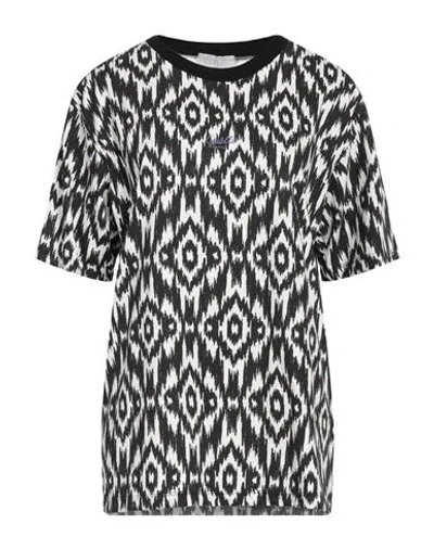 GAELLE PARIS GAËLLE PARIS WOMAN T-SHIRT BLACK SIZE 2 COTTON