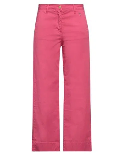 GAI MATTIOLO GAI MATTIOLO WOMAN PANTS MAGENTA SIZE 8 COTTON, ELASTANE