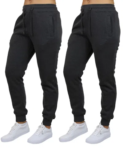 GALAXY BY HARVIC WOMEN'S LOOSE FIT FLEECE LINED JOGGER SWEATPANTS-2 PACK