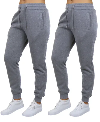 GALAXY BY HARVIC WOMEN'S LOOSE FIT FLEECE LINED JOGGER SWEATPANTS-2 PACK