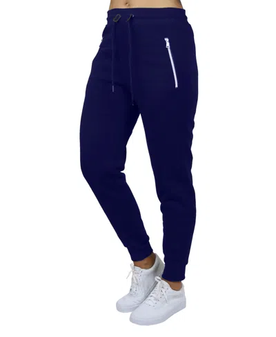 GALAXY BY HARVIC WOMEN'S LOOSE FIT FLEECE LINED JOGGER SWEATPANTS WITH ZIPPER POCKETS