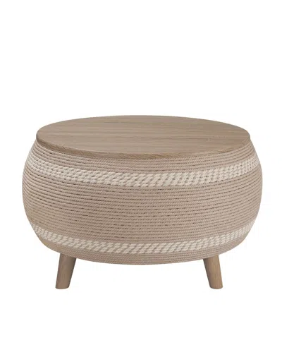 GALLERIE DECOR DIMENSIONS DRUM COFFEE TABLE