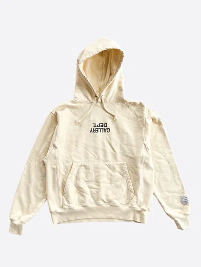 GALLERY DEPT. TAN UPSIDE DOWN LOGO HOODIE