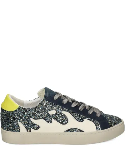 GAMIN GLITTER-EMBELLISHED SNEAKERS