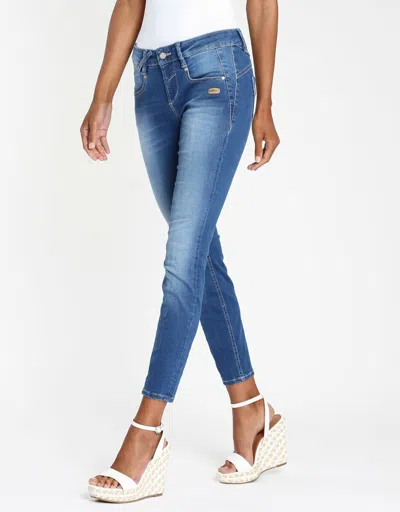 GANG GANG 160821-964-7427 NELE JEANS DENIM X-CROPPED - SKINNY FIT 7/8 LÄNGE DAME BLAU