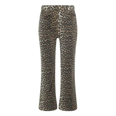 GANNI ANIMAL PRINT PANTS