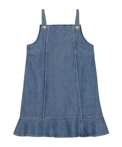 GANNI BLUE DENIM MINI DRESS