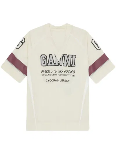 GANNI FUTURE MESH T-SHIRT