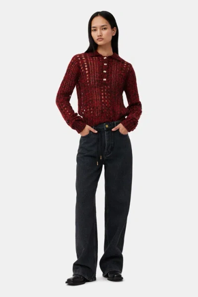 GANNI IZEY DRAWSTRING JEANS