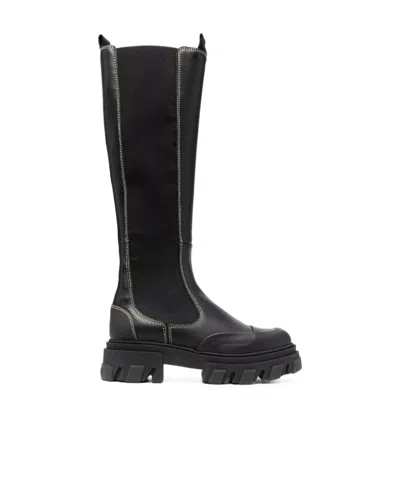 GANNI KNEE CHELSEA BOOTS