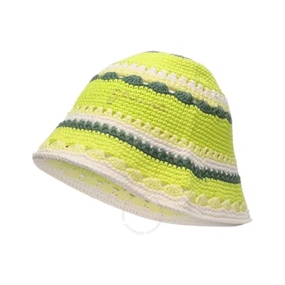 GANNI GANNI TENDER SHOOTS COTTON CROCHET BUCKET HAT