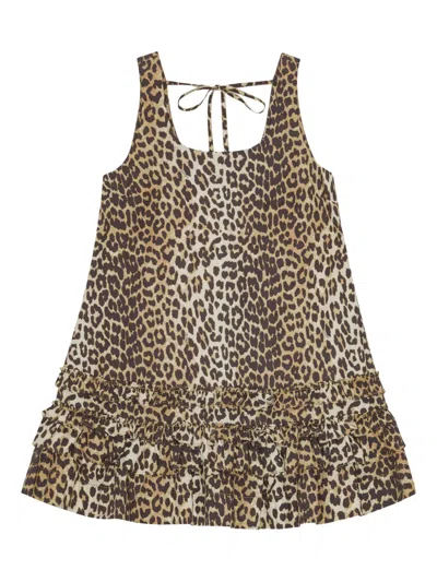 GANNI LEOPARD-PRINT DRESS