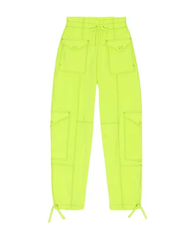 GANNI LIGHT SLUB POCKET PANTS