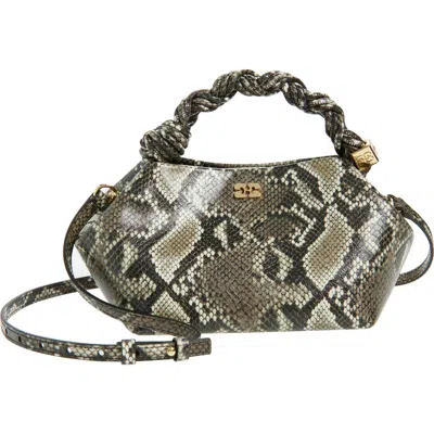 GANNI GANNI SMALL BOU LEOPARD PRINT HANDBAG