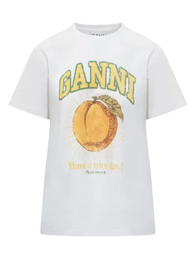 GANNI GANNI T-SHIRT WITH LOGO