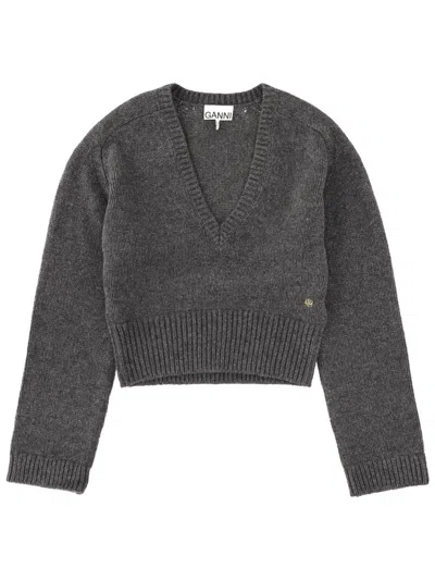 GANNI GANNI V-NECK SWEATER