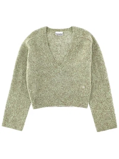 GANNI GANNI V-NECK SWEATER