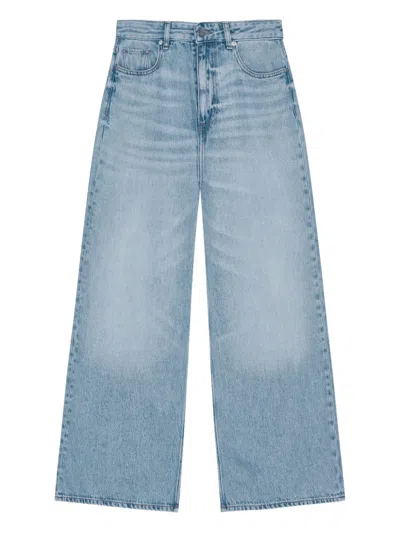 GANNI WHISKERING-EFFECT JEANS