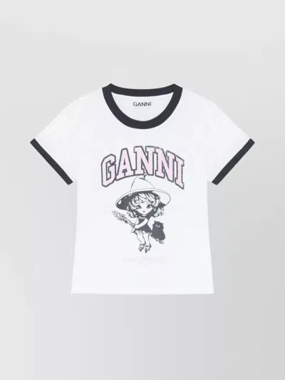 GANNI WITCH ORGANIC COTTON T-SHIRT