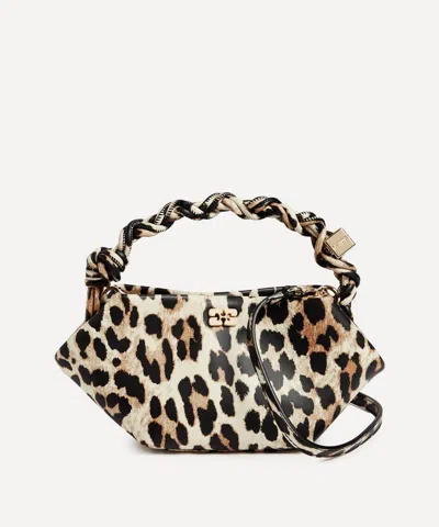 GANNI GANNI WOMEN'S MINI BOU LEOPARD CROSSBODY BAG