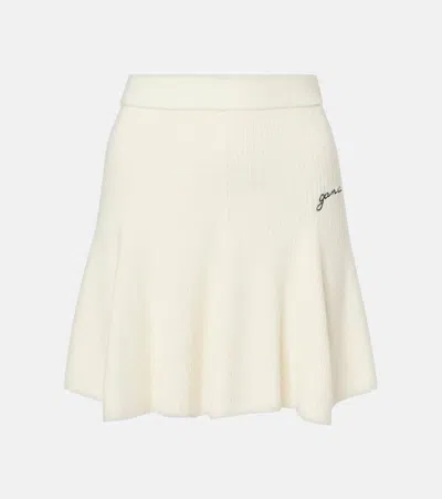 GANNI WOOL AND CASHMERE MINISKIRT