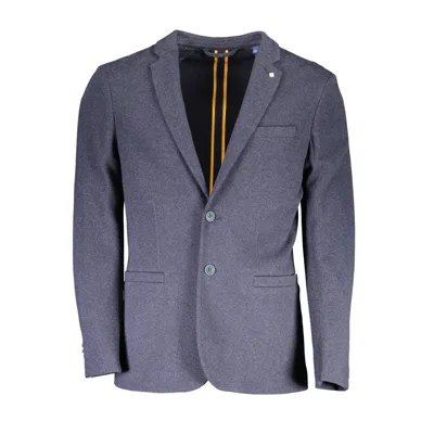 GANT BLUE COTTON MEN JACKET