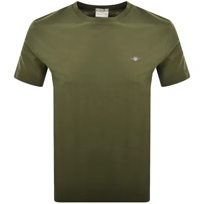 GANT GANT REGULAR FIT SHIELD T SHIRT GREEN